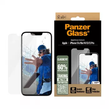 PanzerGlass ® ochranná fólia displeja iPhone 17e | 16e | 14 | 13 | 13 Pro | Classic Fit s EasyAligner