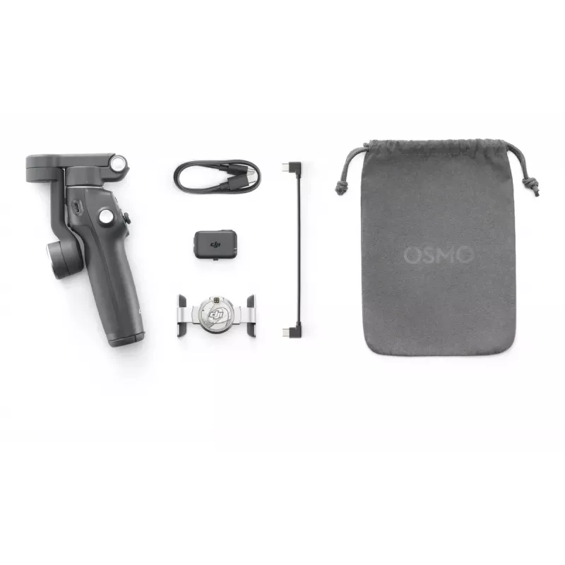 DJI Osmo Mobile 7P gimbal pre smartfón, 3-osová stabilizácia, ActiveTrack 7.0, teleskopická tyč, Bluetooth 5.3, tmavosivý