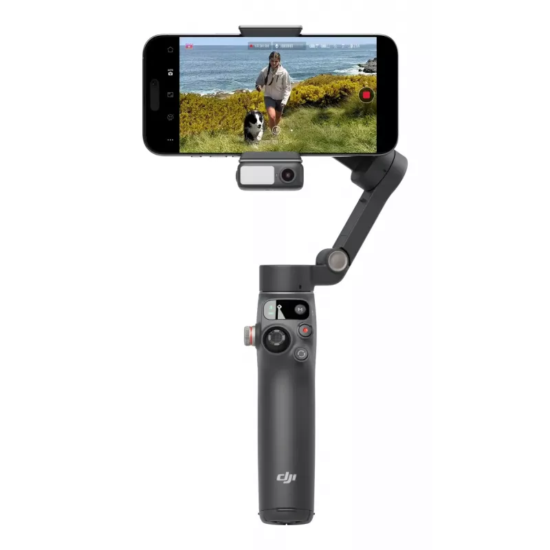 DJI Osmo Mobile 7P gimbal pre smartfón, 3-osová stabilizácia, ActiveTrack 7.0, teleskopická tyč, Bluetooth 5.3, tmavosivý