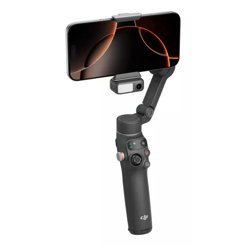 DJI Osmo Mobile 7P gimbal pre smartfón, 3-osová stabilizácia, ActiveTrack 7.0, teleskopická tyč, Bluetooth 5.3, tmavosivý