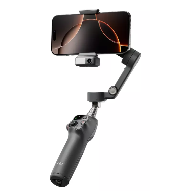 DJI Osmo Mobile 7P gimbal pre smartfón, 3-osová stabilizácia, ActiveTrack 7.0, teleskopická tyč, Bluetooth 5.3, tmavosivý