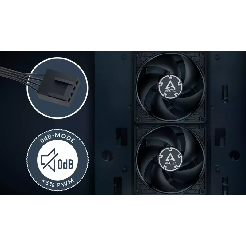 Ventilátor ARCTIC P9 Max čierny 92 mm High-Speed PWM 98,97 m³/h