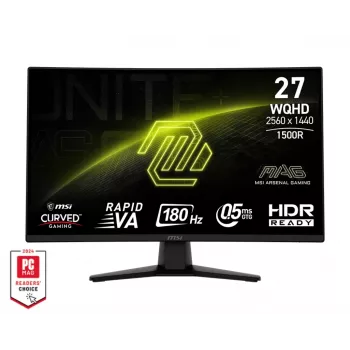 MSI MAG 274CQFDE počítačový monitor 68,6 cm (27 palcov) 2560 x 1440 pixelov Wide Quad HD čierny