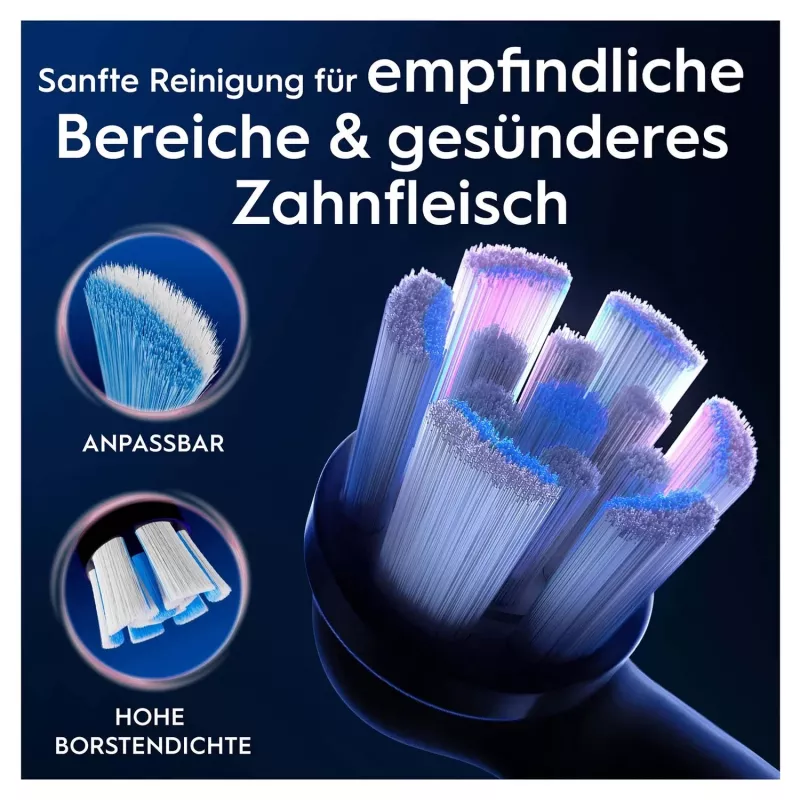 Oral-B 194631 hlavica zubnej kefky 4 ks čierna