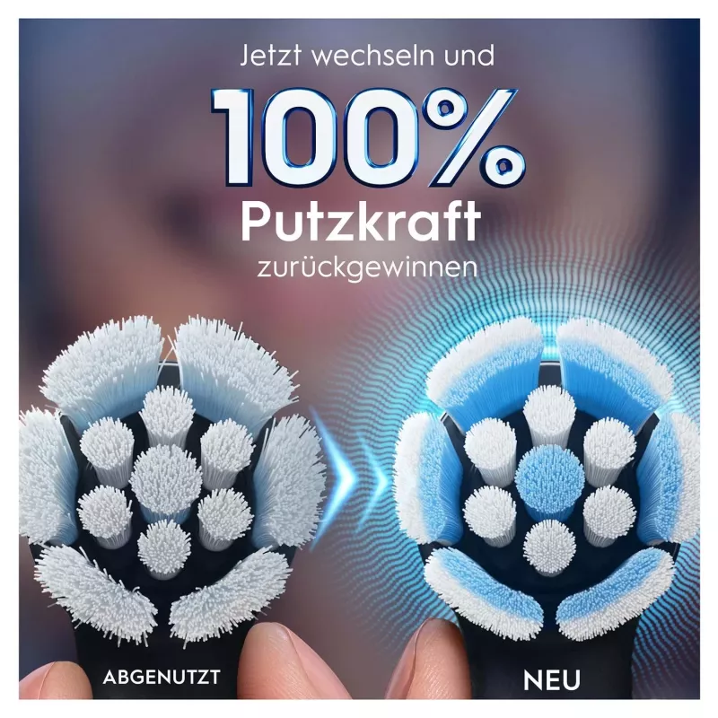 Oral-B 194631 hlavica zubnej kefky 4 ks čierna