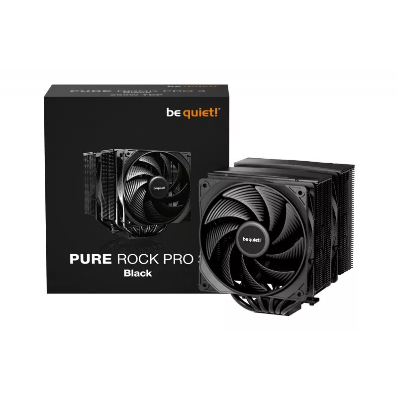 be quiet! Pure Rock Pro 3 čierny procesorový vzduchový chladič 12 cm 1 ks