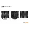 be quiet! Pure Rock Pro 3 čierny procesorový vzduchový chladič 12 cm 1 ks