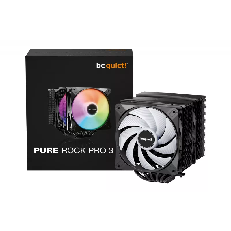 be quiet! Pure Rock Pro 3 LX čierny procesorový vzduchový chladič 12 cm 1 ks