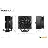 be quiet! Pure Rock 3 čierny procesorový vzduchový chladič 12 cm 1 ks