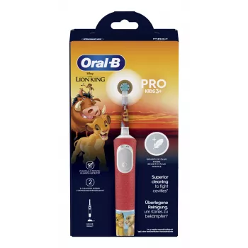 Oral-B Kids VITALITYPROLIONK elektrická zubná kefka detská rotačno-oscilačná zubná kefka viacfarebná