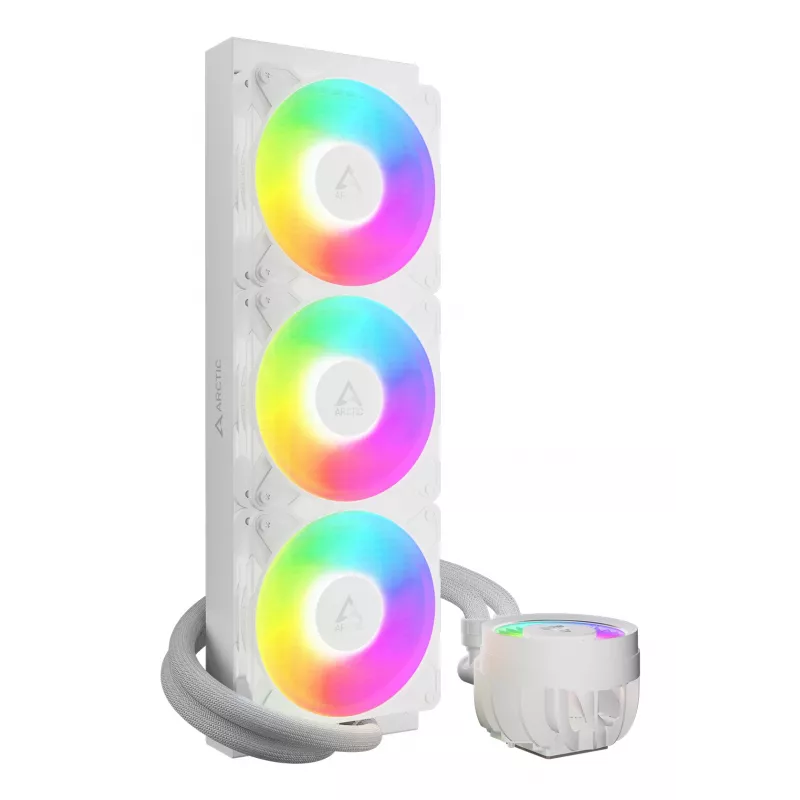 ARCTIC Liquid Freezer III Pro 360 A-RGB (biela) - multi-kompatibilný all-in-one CPU vodný chladič s A-RGB