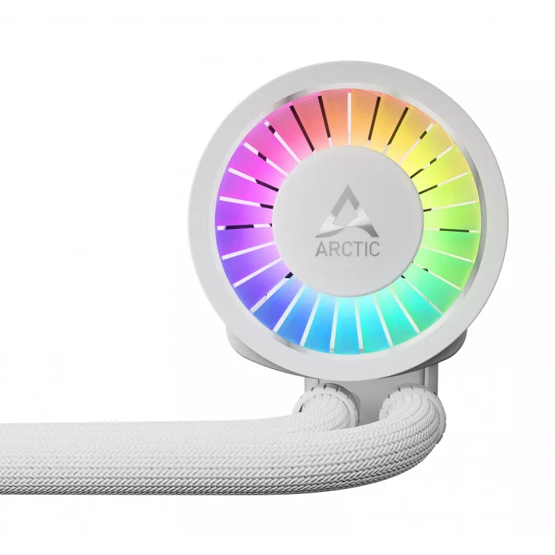 ARCTIC Liquid Freezer III Pro 360 A-RGB (biela) - multi-kompatibilný all-in-one CPU vodný chladič s A-RGB