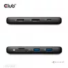 CLUB3D 8-1 prenosný dock USB Type-C® 10Gbps na HDMI™ a DisplayPort™ 8K30Hz PD max. 100Watt