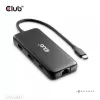 CLUB3D 8-1 prenosný dock USB Type-C® 10Gbps na HDMI™ a DisplayPort™ 8K30Hz PD max. 100Watt