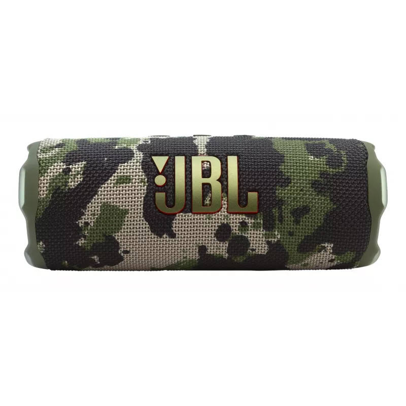 JBL Flip 7 (JBLFLIP7SQUAD) prenosný Bluetooth reproduktor, Bluetooth 5.4, IP68, 4800 mAh, Squad khaki kamufláž