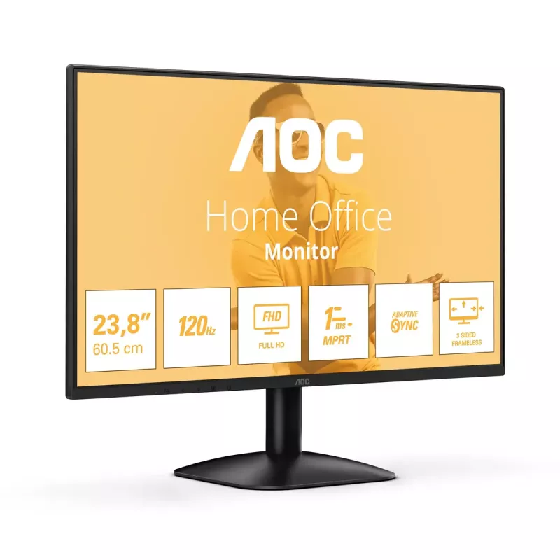 AOC 24B31H počítačový monitor 60,5 cm (23,8 inch) 1920 x 1080 pixelov Full HD čierny