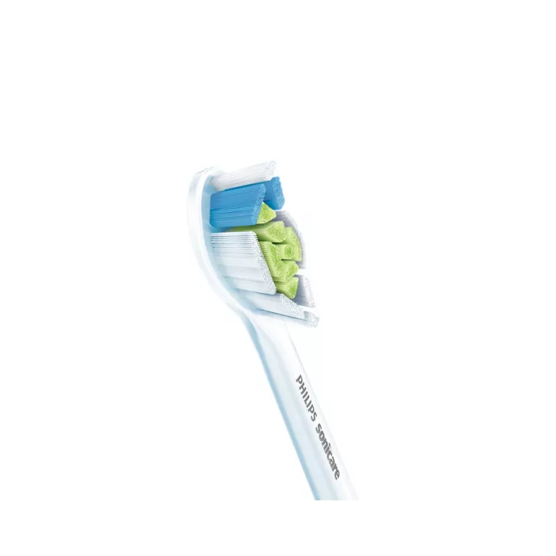 Náhradné hlavice na zubnú kefku Philips HX6064/87 Optimal White – 4 ks, biela, stredne tvrdé štetinky