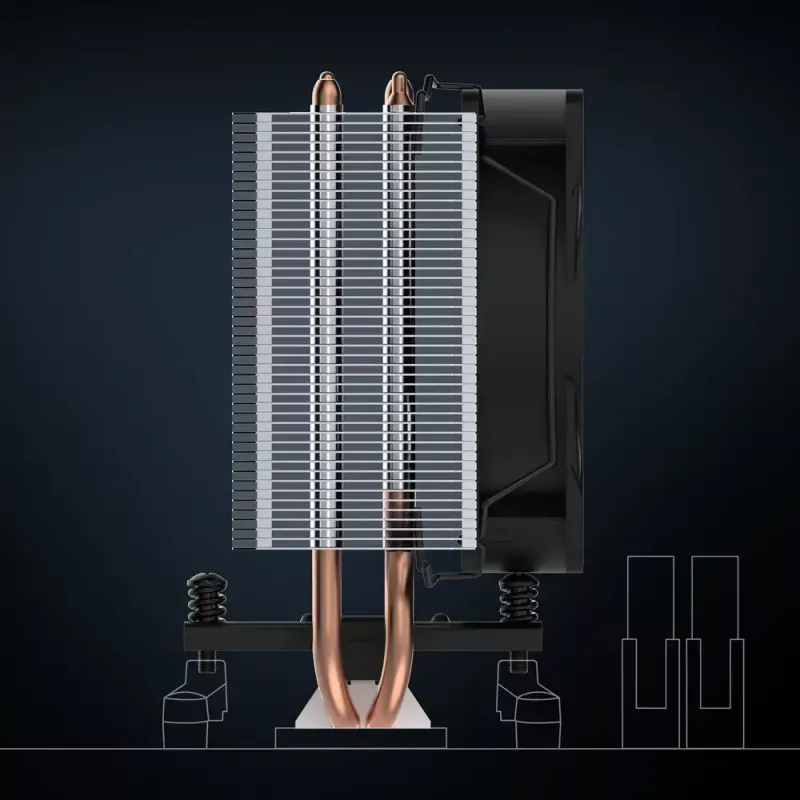Vzduchový chladič ARCTIC Freezer 8A kompaktný AMD CPU chladič