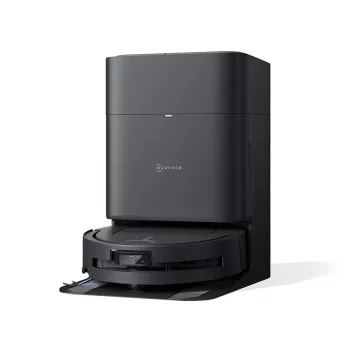 Robotický vysávač Ecovacs Deebot T80 Omni – bez vrecka 3 L prach, 0,11 L voda, 6400 mAh, 297 min výdrž, čierny