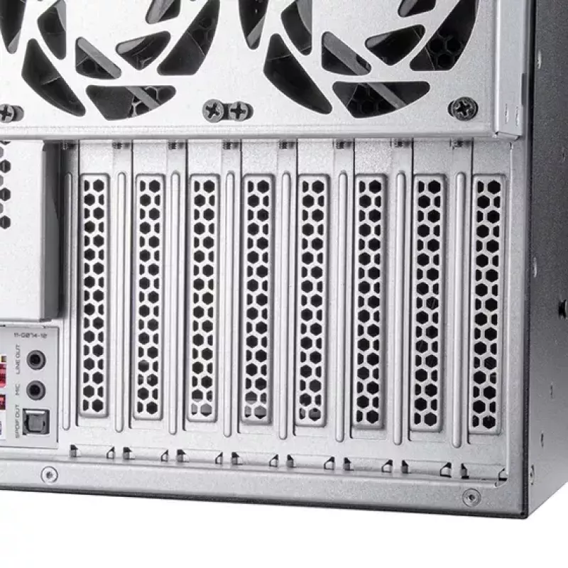 Serverový rack Silverstone RM52 čierny ATX SFX 440x550x220mm