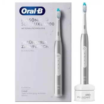 Oral-B Pulsonic slim Luxe 4000 dospelácke sonická zubná kefka platinová