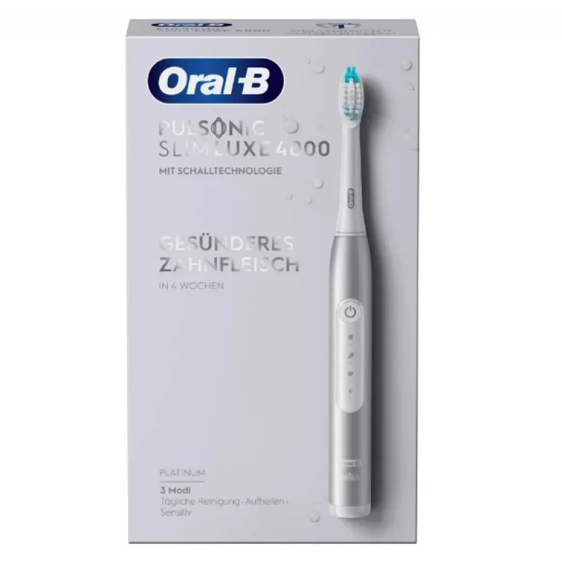 Oral-B Pulsonic slim Luxe 4000 dospelácke sonická zubná kefka platinová