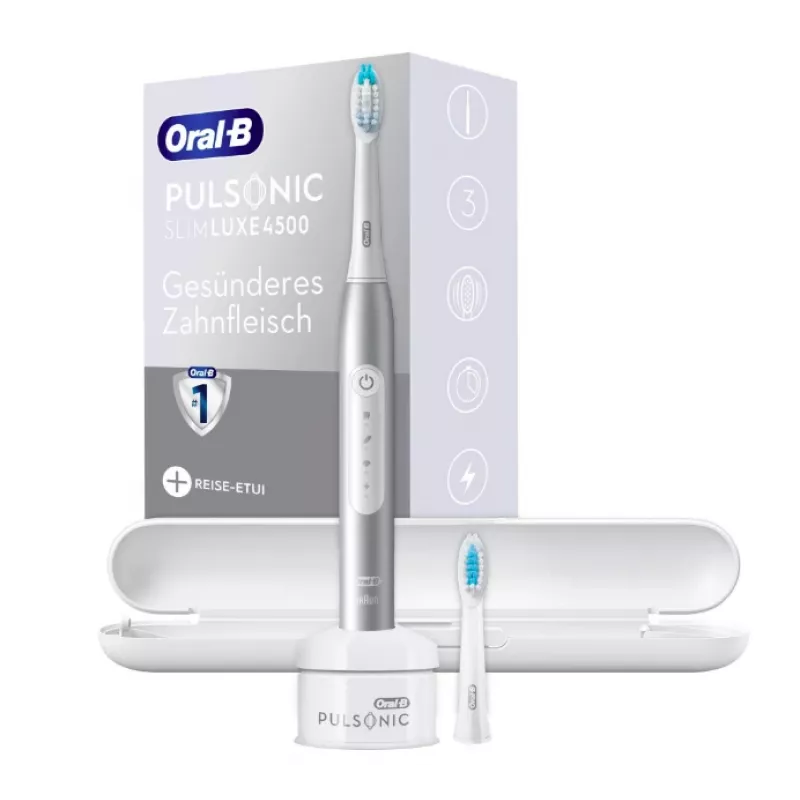 Oral-B Pulsonic slim Luxe 4500 dospelácke sonická zubná kefka platinová