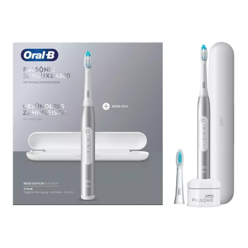 Oral-B Pulsonic slim Luxe 4500 dospelácke sonická zubná kefka platinová