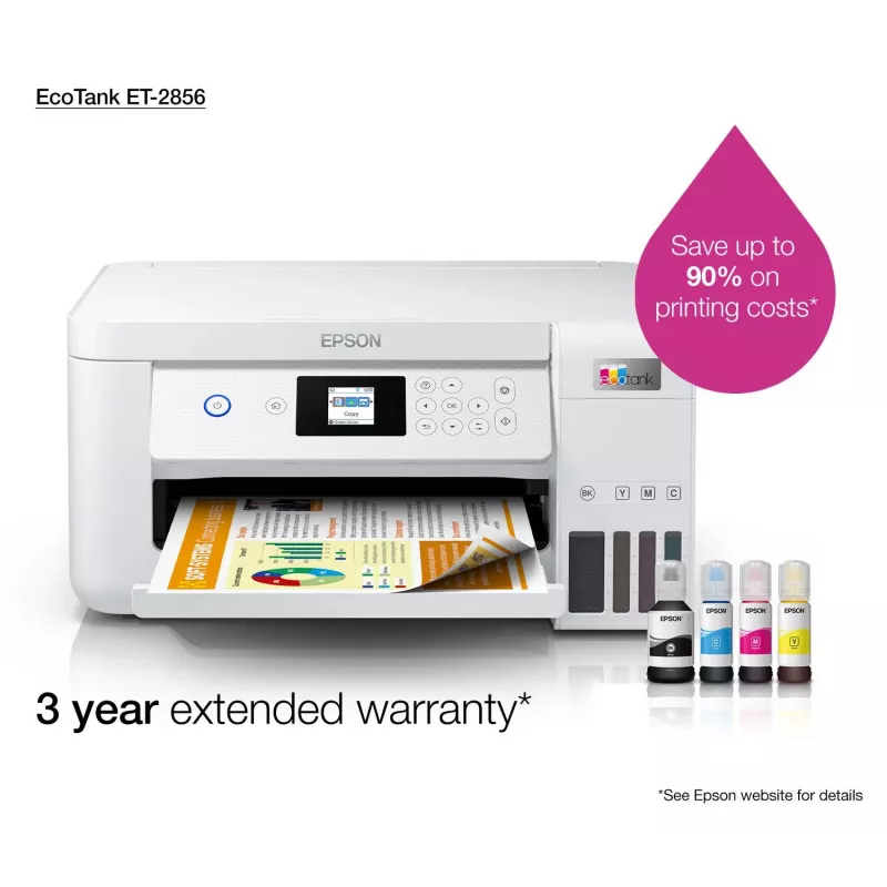Epson EcoTank ET-2856 atramentová A4 5760 x 1440 DPI 33 str./min Wi-Fi