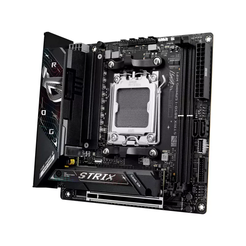 Základná doska ASUS ROG STRIX B850-I GAMING WIFI, AMD B850, Socket AM5, mini ITX, 2x DDR5, Wi-Fi 7, 2.5Gb LAN
