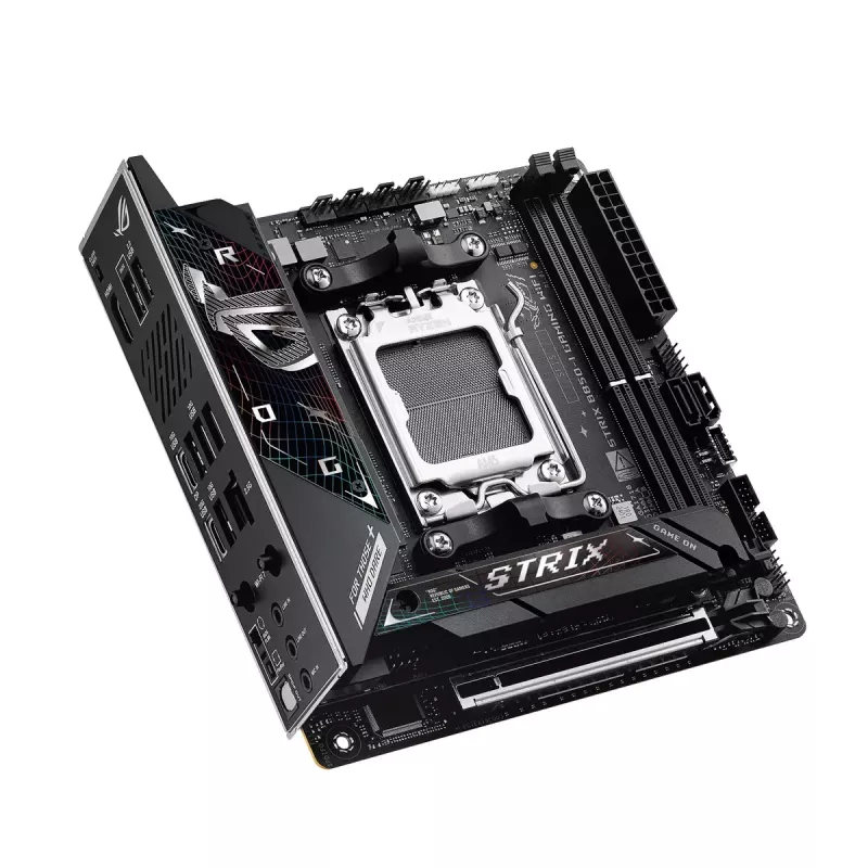 Základná doska ASUS ROG STRIX B850-I GAMING WIFI, AMD B850, Socket AM5, mini ITX, 2x DDR5, Wi-Fi 7, 2.5Gb LAN