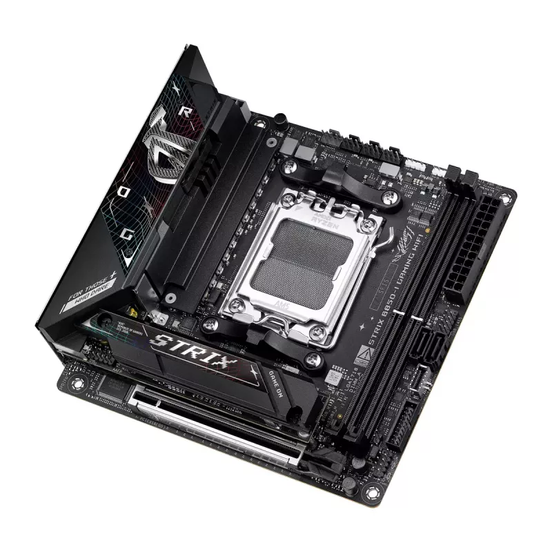 Základná doska ASUS ROG STRIX B850-I GAMING WIFI, AMD B850, Socket AM5, mini ITX, 2x DDR5, Wi-Fi 7, 2.5Gb LAN