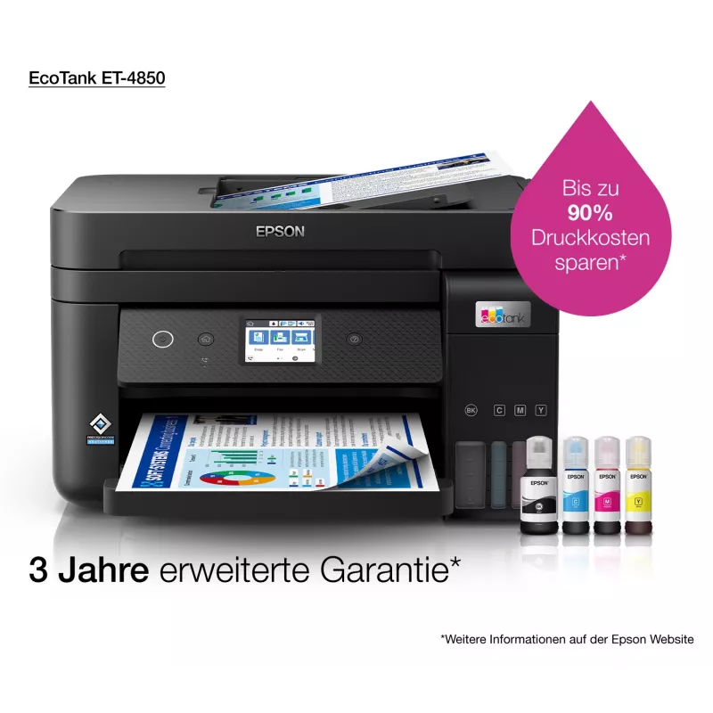 Epson EcoTank ET-4850 atramentová A4 4800 x 1200 DPI 33 str./min Wi-Fi