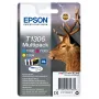 Epson Stag Multipack 3-farebný T1306 DURABrite Ultra atrament, vysoký (XL) výnos, azúrová, purpurová, žltá, pigmentový atrament, 10,1 ml, 1 ks, viacnásobné balenie