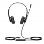 Yealink UH34 Dual Teams headset, káblový, kancelária/call centrum, 20 - 20000 Hz, 118 g, headset, čierny