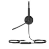 Yealink UH34 Dual Teams headset, káblový, kancelária/call centrum, 20 - 20000 Hz, 118 g, headset, čierny