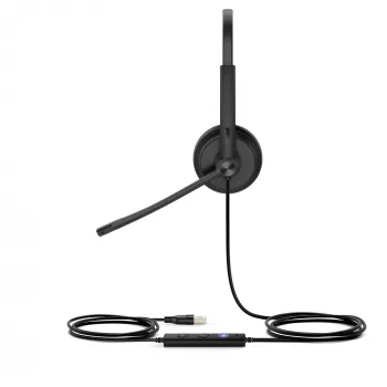 Yealink UH34 Dual Teams headset, káblový, kancelária/call centrum, 20 - 20000 Hz, 118 g, headset, čierny