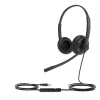 Yealink UH34 Dual Teams headset, káblový, kancelária/call centrum, 20 - 20000 Hz, 118 g, headset, čierny