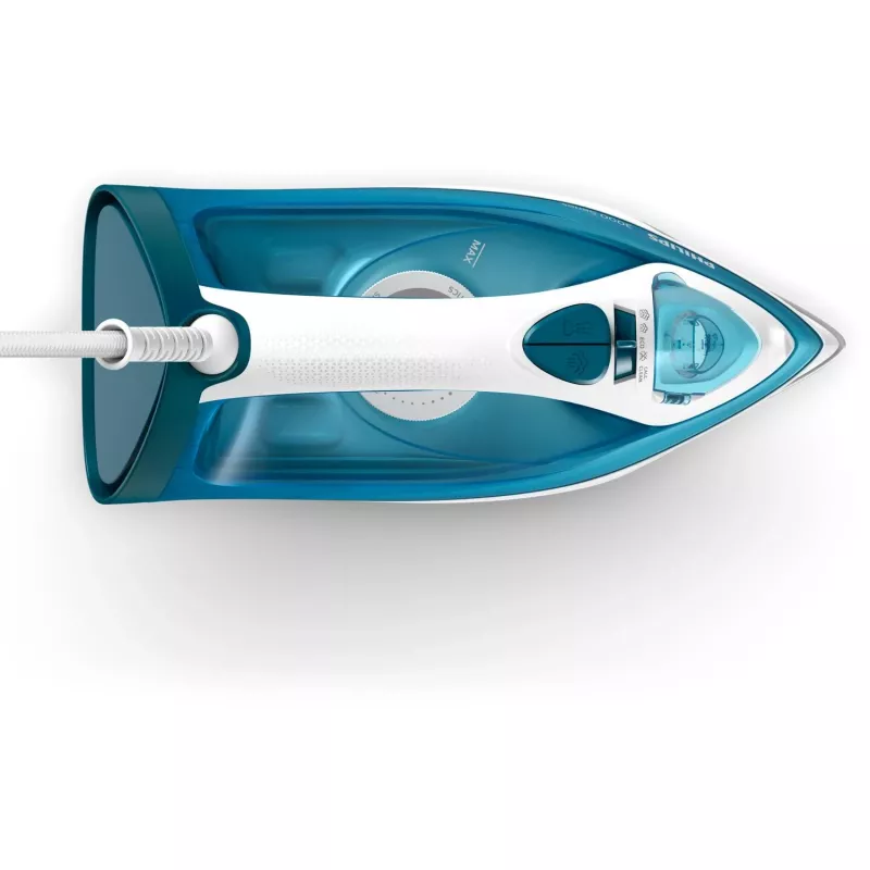 Naparážacia žehlička Philips DST3011/20 — 2100 W, keramická žehliaca plocha, 0,3 L nádržka, 1,9 m kábel, modrá
