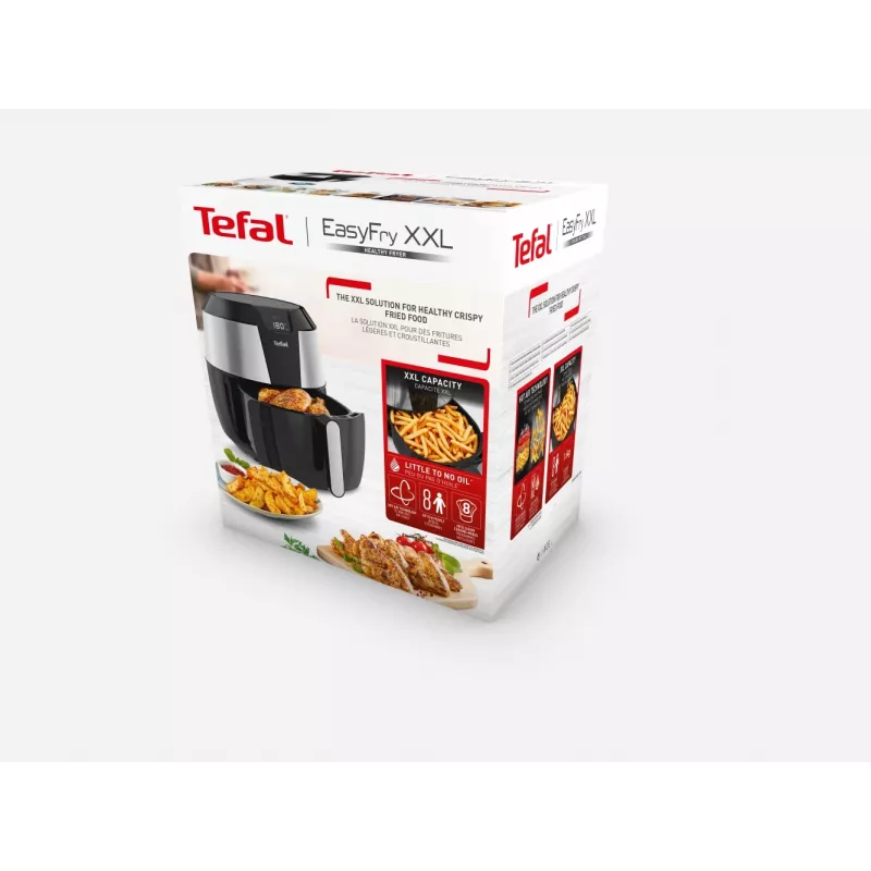 Tefal Easy Fry EY701D Single 5,6 L samostatná 1850 W teplovzdušná fritéza čierna, nerez