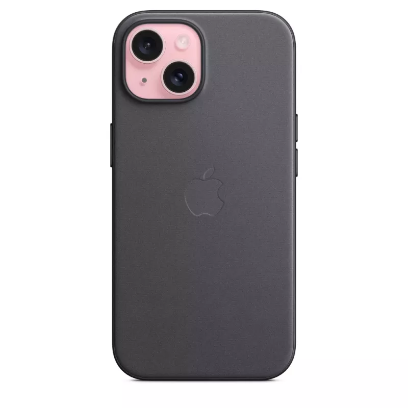 Apple FineWoven puzdro s MagSafe iPhone 15 čierne