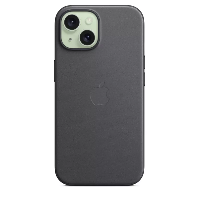 Apple FineWoven puzdro s MagSafe iPhone 15 čierne