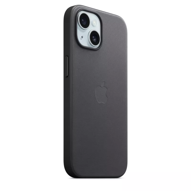 Apple FineWoven puzdro s MagSafe iPhone 15 čierne