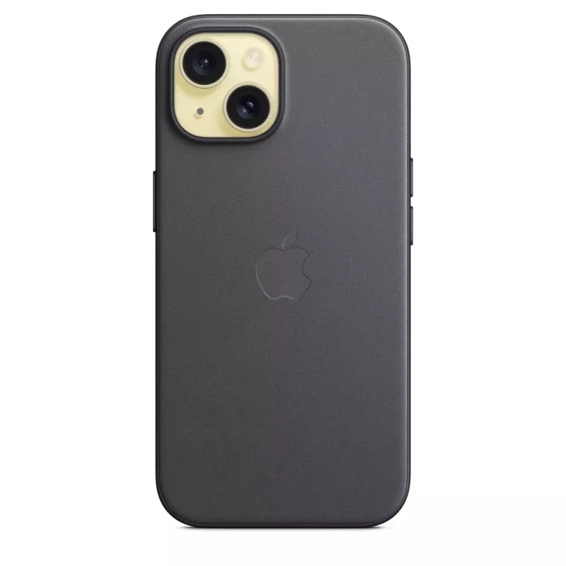 Apple FineWoven puzdro s MagSafe iPhone 15 čierne