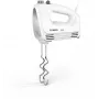 Ručný mixér Bosch MFQ24200 — 400 W, 4 rýchlosti, Turbo, brúsená oceľ/biela