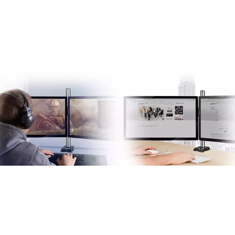ARCTIC Z2 (Gen 3) - dvojitý držiak na monitory s USB hubom