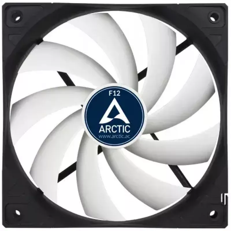 ARCTIC F12 120 mm štandardný ventilátor do skrine, 5 ks, čierny