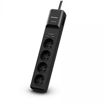 CyberPower Tracer III P0420SUD0-FR prepäťová ochrana čierna 4 AC výstupy 200 - 250 V 1,8 m