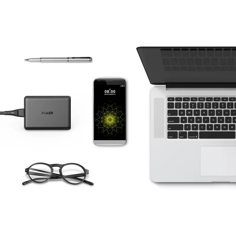 ANKER Powerport Speed 5 2x Quick Charge 3.0 Eu čierna