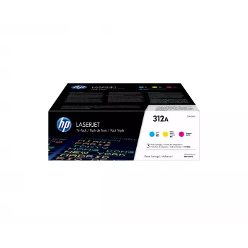 Tonerová kazeta HP 312A azúrová Tri-Pack 6000 strán